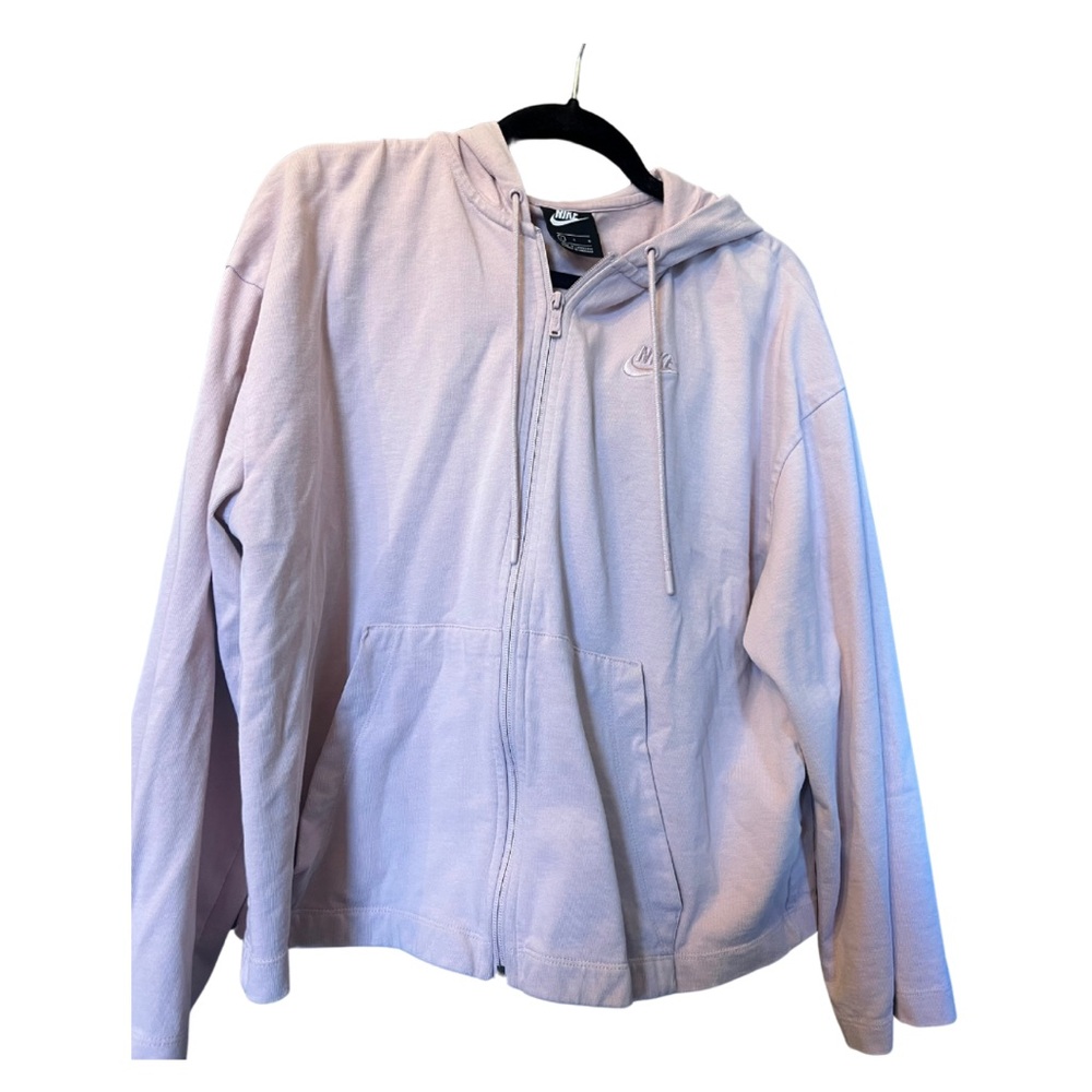 Women’s light pink zip up hoodie